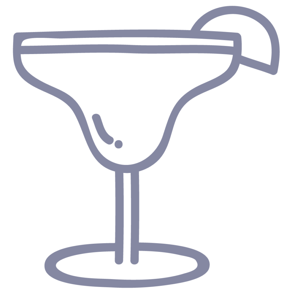 Minibar with refreshing beverages